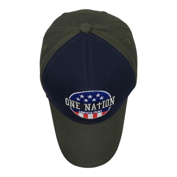 One Nation Under God Navy and Olive Hat - Picture 7 of 12